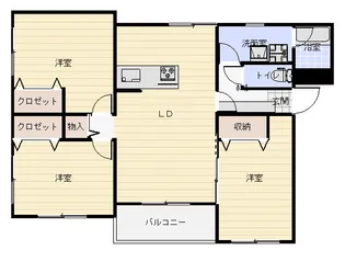 サザンスクエアII【2階】の間取り