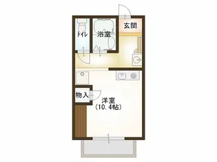 グリーンハートマンション【2階】の間取り