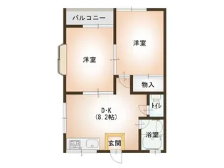 スマイルホーム井口【1階】の間取り