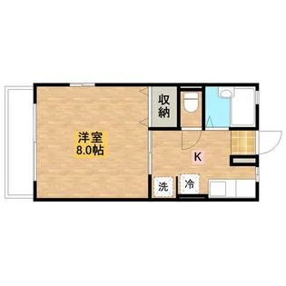 すみれハイツ【102号室】の間取り