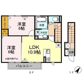 エルドラードC【202号室】の間取り