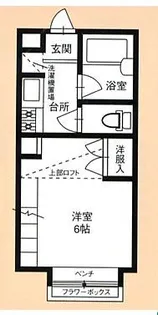 プラトー浅香【1階】の間取り