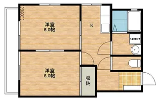 ハイツクイーンパレス【302号室】の間取り