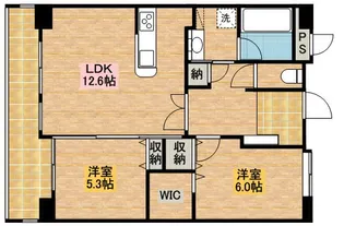 イーストガーデン峰【805号室】の間取り