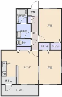 まみマンション【302号室】の間取り