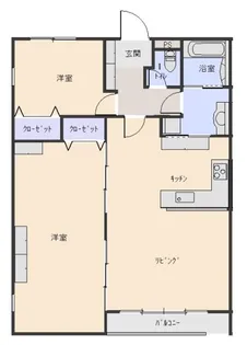ノースアベニュー紫塚III【3階】の間取り
