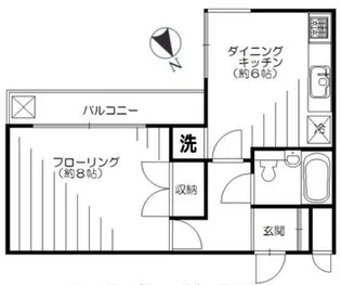 クリエイト司余丁町【2階】の間取り