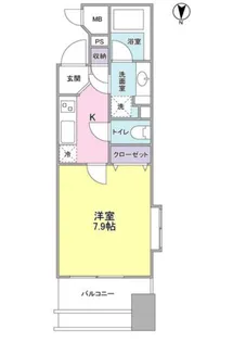 プロスペクト・グラーサ広尾【9階】の間取り