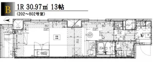 エストゥルースプラス三ノ輪【5階】の間取り