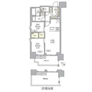 テラス神田猿楽町【2階】の間取り