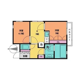 コート矢口【1階】の間取り