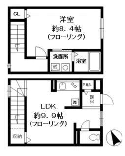 グランメール【1階】の間取り