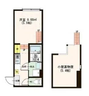 AKレジデンス三軒茶屋【2階】の間取り