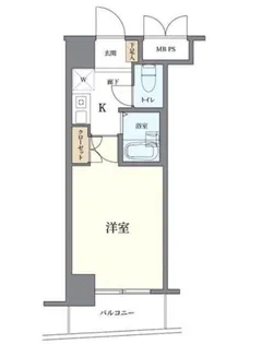 クレアシオン市ヶ谷西【10階】の間取り