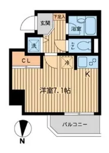 ジョイシティ住吉Ⅱ【4階】の間取り