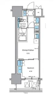 プライムアーバン浅草田原町【10階】の間取り