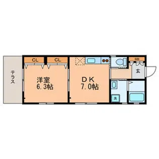 La Espoir【1階】の間取り