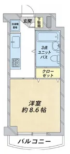 カーサ錦糸町【226号室】の間取り