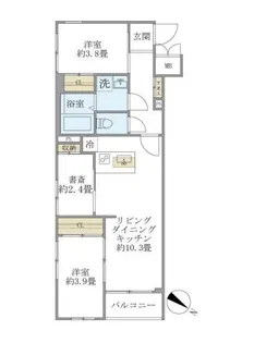 ビューテラス茗荷谷【3階】の間取り