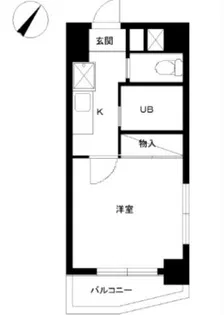 スカイコート日本橋浜町第2【10階】の間取り