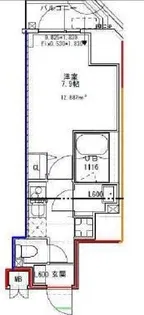 S-residence文京小石川【7階】の間取り