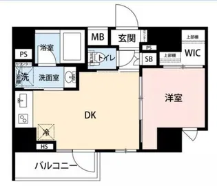 クレイシア門前仲町ザ レジデンス【9階】の間取り