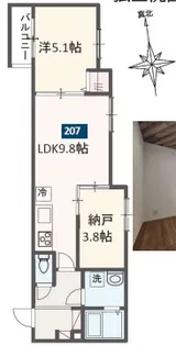 MELDIA八広Ⅴ【2階】の間取り