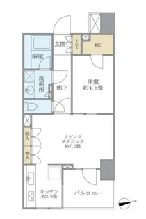 フォルム四谷外苑東【4階】の間取り