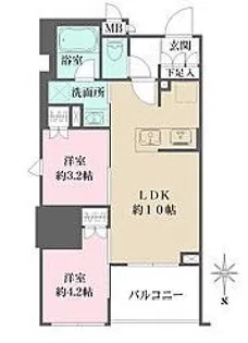 ルフォンプログレ元浅草マークス【6階】の間取り