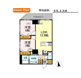 ドリーム神楽坂【5階】の間取り