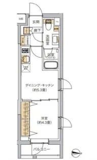 リビオメゾン湯島【2階】の間取り