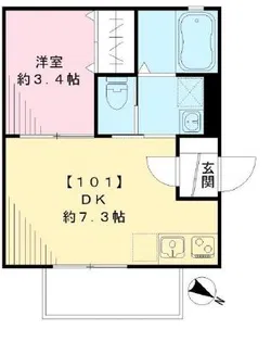 Mメゾン上野桜木【1階】の間取り