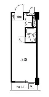 ヴェラハイツ市ヶ谷【6階】の間取り