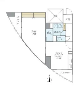 サンハイツ浅草【6階】の間取り