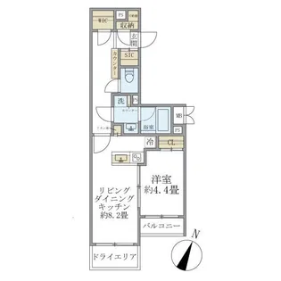 ビューテラス茗荷谷【-1階】の間取り