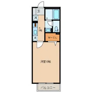 エスポワールフジ【2階】の間取り