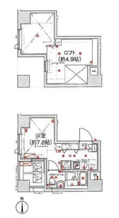 スパシエ新高円寺【803号室】の間取り