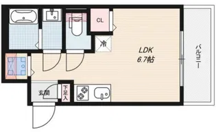 LEGALAND東新宿【4階】の間取り