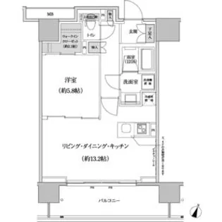 パークハビオ渋谷本町レジデンス【4階】の間取り