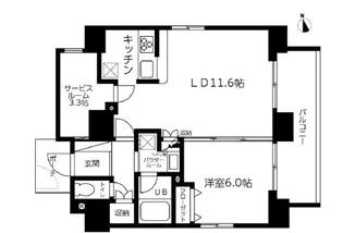 スカイコート蔵前Ⅱ【14階】の間取り