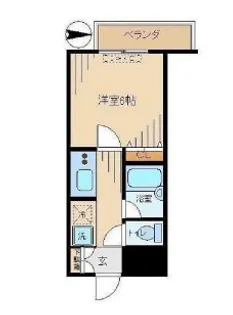 il monte shinjuku【205号室】の間取り