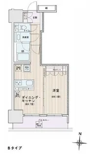 エスティメゾン錦糸町Ⅱ【9階】の間取り