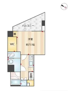 WHARF森下【5階】の間取り
