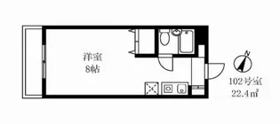 パークマンションワダ【207号室】の間取り