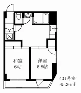 町田第二ファミール【4階】の間取り