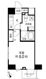 DeLCCS IKEBUKURO【8階】の間取り