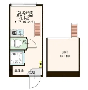 stage高田馬場【2階】の間取り