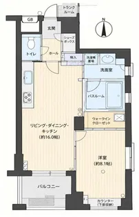 ライオンズシティ中野プラザ【8階】の間取り