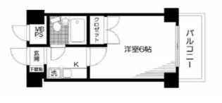 日神パレステージ新宿御苑【6階】の間取り
