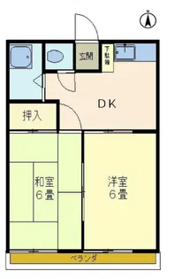 セブンコーポ【1階】の間取り